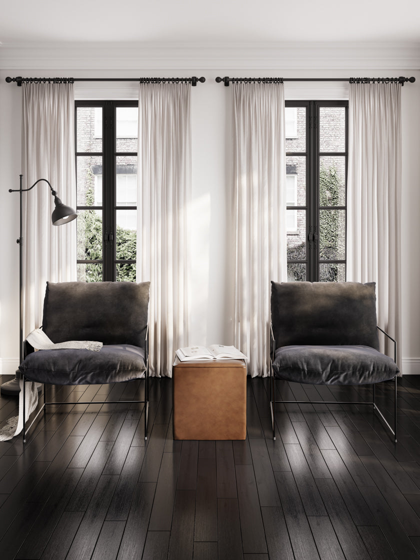 Bronx Tan Brown Faux Leather Cube Side Table